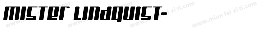 Mister Lindquist字体转换